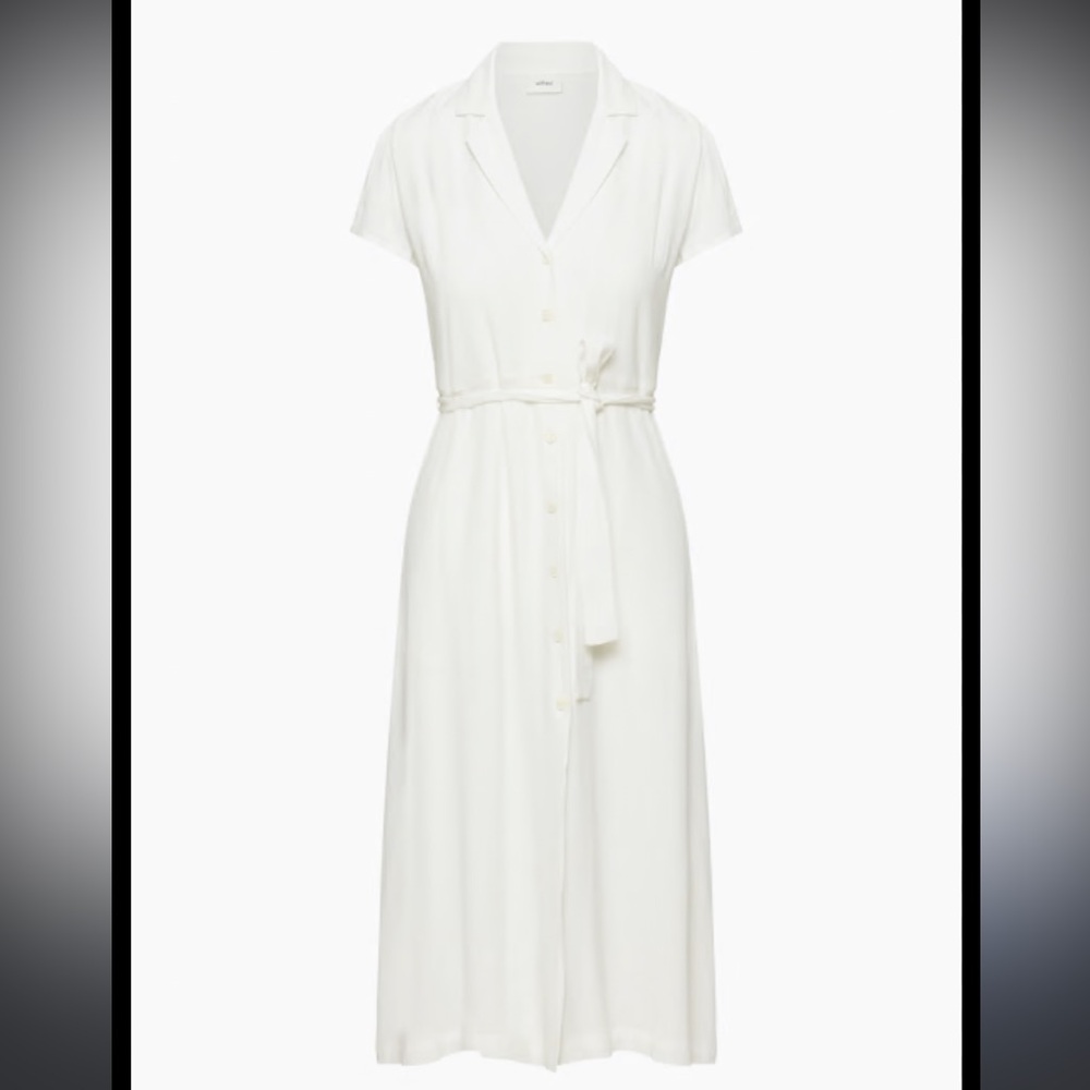 Wilfred White Maxi Shirt Dress L